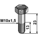 Hexagon bolt - M10x1,5 - 8.8