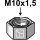 Hexagon nut - M10x1,5