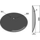 Glatte Scheibe Ø580x6 für Rübenroder