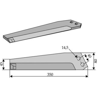 Top blade, left