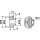 Bush for straw chopper flail blade