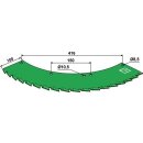 Saw blade - left - tungsten carbid hard faced