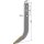 Row cutter hook - Hard metal
