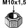 Self-locking nut M10
