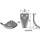 Fodder mixer knives