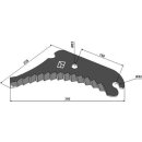 Round baler knife