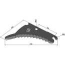Round baler knife