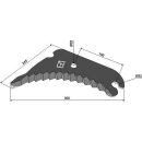 Round baler knife