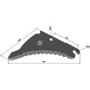 Round baler knife