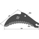 Round baler knife