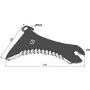 Silage knive hard metal faced