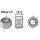 Nut M24x1,5 - galvanized - left thread