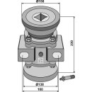Bearing compl. for 40x40 square shaft