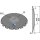 Notched disc with flat neck Ø460