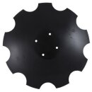 Notched disc with flat neck - Ø510