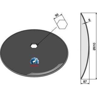 Plain disc Ø610x6