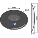 Glatte Scheibe mit flachem Ansatz - Ø510x5