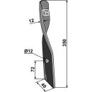 Harrow-blade for Dyna-Drive, left
