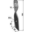 Harrow-blade for Dyna-Drive Jumbo, left