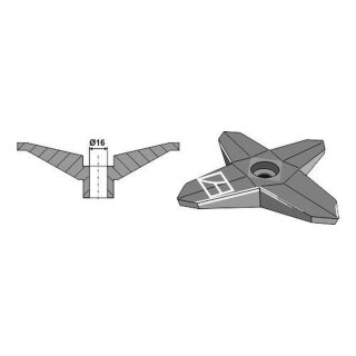 Star-scraper for spiral rollers