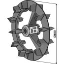 Crosskillring - Ø400mm - links