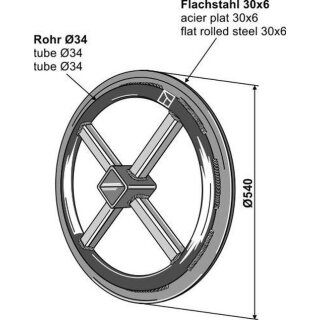 Tube roller - Ø540mm