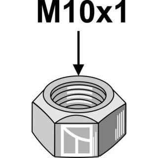 Self-locking nut - M10x1