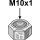 Self-locking nut - M10x1