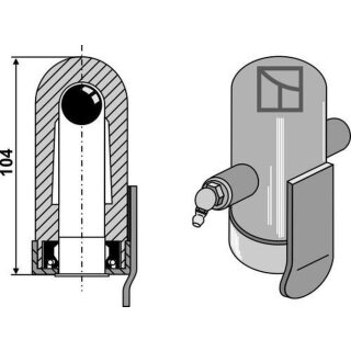 Inside bearing - Sliding bearing