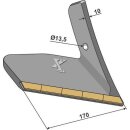 Replacement wing - Hard metal - right