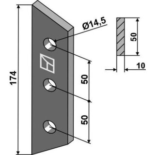 Bolt-on tine
