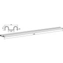Scraper floor rail