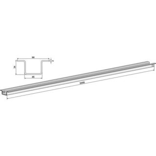 Safety rail for chain
