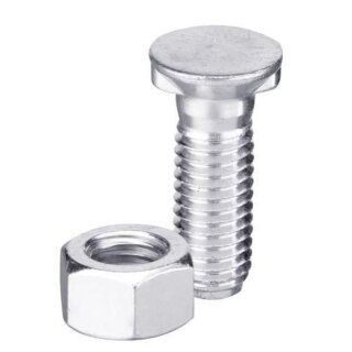 Plough bolt DIN11014 M10x1,5x30 with hexagon nut