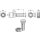 Plough bolt M12x1,75x37 with hexagon nut