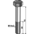 Sechskantschraube M14x2x70 ohne Mutter