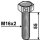 Sechskantschraube M16x2x55 ohne Mutter - Verzinkt