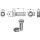 Scharschraube M16x2x55 mit Sechskantmutter