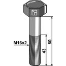 Sechskantschraube M16x2x60 ohne Mutter