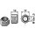 All-metal nut with squeezing device M10 - DIN980 galv. 10.9