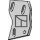 Bracket for trash board - right