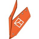 Reversible point share with share knife - left