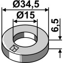 Washer Ø34,5x6,5xØ15 - HV15
