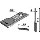 Rotary mower blade