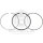Kolbenringsatz | 3 Ringe Ø 100 mm,2 mm / 1,98 mm / 3 mm