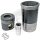 Kolbensatz kpl. | 3 Ringe, Ø 128 mm,Bolzen Ø 46 x 105 mm,Brennraum Ø 66,2 mm,Brennraumtiefe 27,5 mm