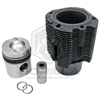 Kolbensatz kpl. | 4 Ringe, Ø 98 mm,Bolzen Ø 35 x 80 mm,Brennraum Ø 51,4 mm,Brennraumtiefe 21,6 mm