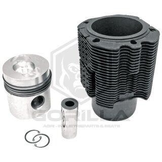 Kolbensatz kpl. | 4 Ringe, Ø 105 mm,Bolzen Ø 35 x 90 mm,Brennraum Ø 49 mm,Brennraumtiefe 18 mm