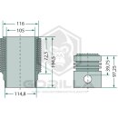 Kolbensatz kpl. | 3 Ringe, Ø 105 mm,Bolzen...