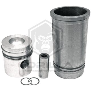 Kolbensatz kpl. | incl. O-Ring für Laufbuchse,3 Ringe, Ø 102 mm,Bolzen Ø 35 x 85 mm,Brennraum Ø 56 mm,Brennraumtiefe 22,5 mm